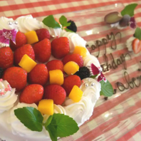 【記念日・誕生日】シェフ特製ホールケーキでお祝い★
