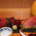 料理メニュー写真&nbsp;【天然みなみまぐろづくし】赤身・中とろ・脳天・大トロ入りスキ身