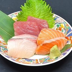 刺身三点盛り合せ