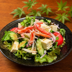 鰹節豆腐野菜サラダ