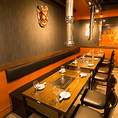 ゆったり広々としたお席をご用意しております。団体様のご宴会にもご利用いただけます。会社宴会、歓送迎会、忘年会、新年会、女子会、誕生日、記念日お祝い事など、様々なシチュエーションにおすすめです。