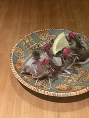 【季節限定】炙り鰹とライチのフレンチカルパッチョ