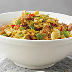 漬けきゅうりと豚肉の湖南風炒め