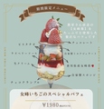 料理メニュー写真&nbsp;女峰いちごのスペシャルパフェ