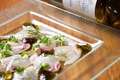 料理メニュー写真 鮮魚のカルパッチョ　～生海苔とお出汁のソース～
