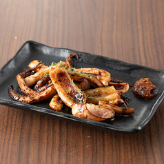 スルメイカのバルサミコ肝焼き