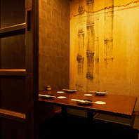 扉付き個室完備