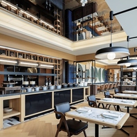 開放的で洗練された店内