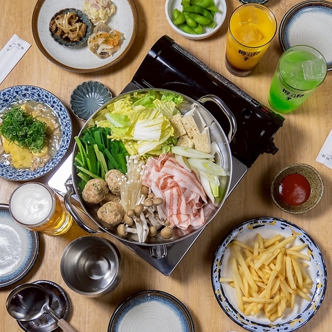 ボリューム満点の定食と逸品料理が自慢のランチからディナーまで気軽に寄れる寛ぎ空間