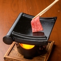 料理メニュー写真 仙台牛もも肉の瓦焼き（60ｇ）