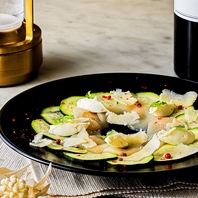 旬のカルパッチョは一品目にぜひ