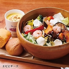 農園野菜のサラダセット エビとチーズ