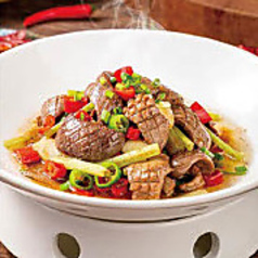 豚のマメ辛口炒め