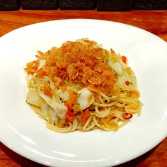 桜エビのペペロンチーノSakura shrimp spaghetti aglio e olio
