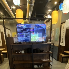 テレビモニター完備！曜日によって放送します！相撲や野球など見ながらビールと餃子をお楽しみください！