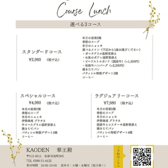 華王殿のコース写真