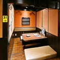掘りごたつの個室をご用意！お仕事帰りでも、足の疲れを気にせずお食事をお楽しみいただけます♪人数等、お気軽にご相談ください。各種ご予約をお待ちしております！