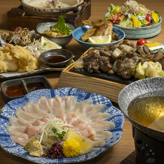 炭火 地鶏 鳥ツバキのコース写真