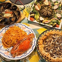 薪窯ナポリピッツァ PORTO del mare Uojimaのコース写真