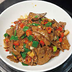 レバーの湖南風炒め