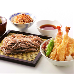 天ぷら盛り合わせとざるそば御膳