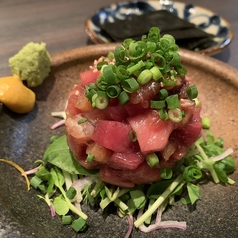 鮪といぶりがっこのタルタル