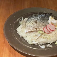 【季節限定】鯖と焼き白葱のかぼすリゾット
