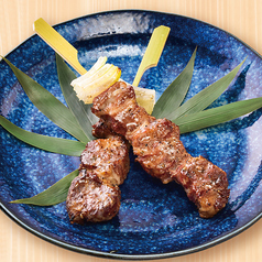 中落カルビの串焼き