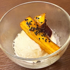 バニラアイス大学芋添え