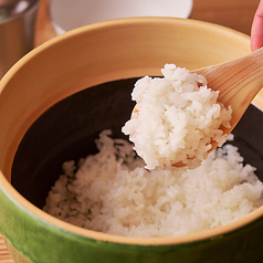 土鍋で炊いたご飯も絶品