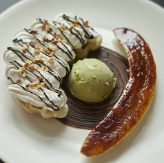 クロッフル(チョコバナナ)