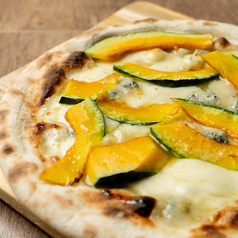 かぼちゃの煮付けとゴルゴンゾーラ