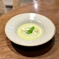 料理メニュー写真&nbsp;スナップえんどうの冷製ポタージュ