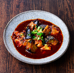 なすと豚バラのマーボー炒め