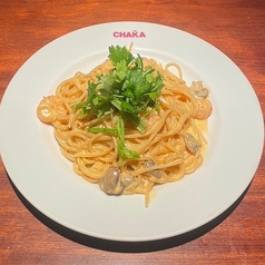 エビのトムヤムクンクリームパスタ