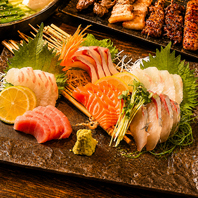 漁港直送の鮮度抜群の贅沢魚介料理の数々！