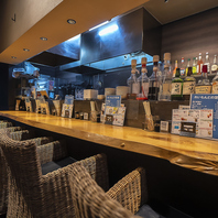 カウンターもあります