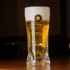 ＜サッポロ黒ラベル生ビール＞Ｍグラス（350ｍｌ）