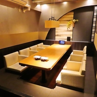 くつろげる個室をご用意