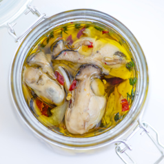 燻製牡蠣のオイル漬け