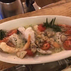 旬の魚貝アクアパッツァの写真