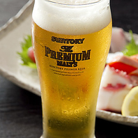 生ビールやカクテルなどを楽しめる♪飲み放題単品コース