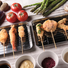 厳選食材を使った串カツはどんどん種類が増殖中！！