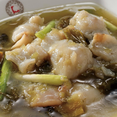 白身魚と四川漬高菜の炒め煮
