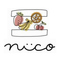 Sweet's ＆ cafe nico スイーツアンドカフェニコのロゴ