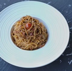 キノコトマトパスタ 