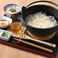 五島手延べうどん ねぎとろ小丼セット
