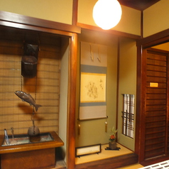 中庭展望個室。床の間のある和空間が自慢です。