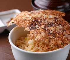 お弁当の白飯をガーリックライスに変更