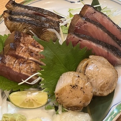 鮮度抜群！海鮮藁焼き4種盛り